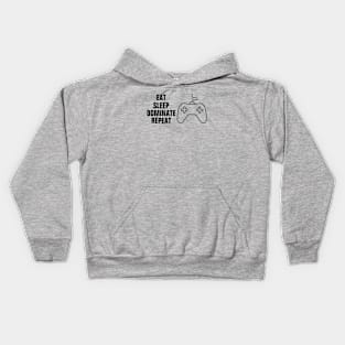 Eat sleep dominate repeat funny Kids Hoodie